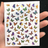 LimoLei Z-D3752 to Z-D3760 Mix 9 sheets laser butterfly nail stickers