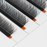 Bodermincer 10 Rows YY Shape D Curl Thickness 0.07mm Hand-woven Faux Mink Eyelashes Japanese-style Mesh Surround Lashes Natural Soft (13mm)