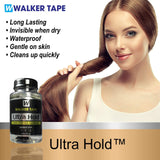 Ultra Hold Hair System Adhesive 3.4oz with Hair Clip Bundle Pack | Safe & Gentle on skin Long Lasting Hold Invisible Waterproof | Built in Brush Applicator | The Best Wig Glue in the Market |