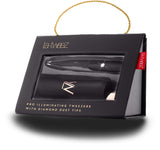 LaTweez Black Illuminating Tweezers w/Diamond Dust Tips