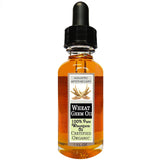 100% Pure Organic Wheat Germ Facial Oil - Proteins Rebuild Skin & Repair Hair for a Firm, Smooth, Complexion and Shiny Strong Hair (1 OZ)