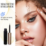 Latorice Magnetic Eyelashes with Eyeliner Kit, 10 Pairs Upgraded 3D Magnetic Eyelashes Kit with 2 Tubes of Magnetic Eyeliner and Tweezers, No Glue Need, Natural Look