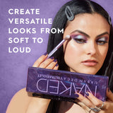Urban Decay Naked Ultraviolet Eyeshadow Palette, 12 Vivid Neutral Shades with Purple Pop - Ultra-Blendable, Rich Colors with Velvety Texture - Set Includes Mirror & Double-Ended Makeup Brush