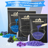 Lifestance Wax Warmer Hair Removal Kit, L1 Waxing Kit with 3 Bags Hard Wax Beans and 20 Wax Applicator Sticks for Full Body, Legs, Face, Eyebrows, Bikini Women Men Painless At Home Waxing