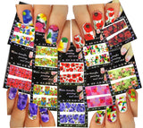 Nail Art Water Slide Tattoo Decals Full-Cover Flowers