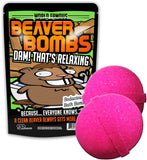 Beaver Bombs Pink Bath Balls Funny Beaver Gags for Friends Stocking Stuffers for Men Crazy White Elephant Ideas Dirty Santa Pink Bath Bombs XL Bath Fizzers for Adults Weird Novelty Bath Products