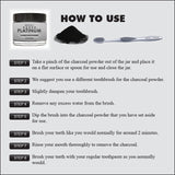 REMALI PLATINUM Activated Charcoal Teeth Whitening Powder - MADE IN USA from all NATURAL and ORGANIC Coconut – NON ABRASIVE Formula Proven SAFE for Enamel– Better Stain Remover than Strips,Kit,Gel,Pen