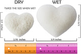 Konjac Sponge (3 Pack) - Facial Cleansing Sponges - Heart Shape for Gentle Exfoliating Beauty