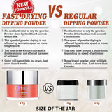 Dip Powder 12 Shimmer Colors Kit with Dipping Liquid Set for Manicure Nail Arts GPL02