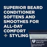 Grooming Lounge Whisker Sauce Beard Conditioner – Conditioning Beard & Skin Moisturizer Balm For Dry, Itchy Facial Hair – 4 oz.