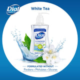 Dial Antibacterial Liquid Hand Soap, White Tea, 7.5 Fluid Ounces (Pack of 12)