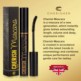 Lengtening Hypoallergenic Cherish Mascara With Vitamin E | Premium Deep Black Color Gluten Free Volumizing Eye Mascara With Vitamins Makes Perfect Natural Bold Eyelashes And Care Your Sensitive Eyes