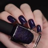 ILNP West Wing - Dark Plum Holographic Nail Polish