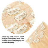 14"Remy Human Hair Clip in Extensions for Women Thick to Ends Bleach Blonde(#613) 6Pieces 70grams/2.45oz
