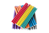 Diane Twist-Flex Rods – Pack of 42 Assorted Hair Rollers for Women and Girls  – Reusable Zip Pouch for Storage - Small, Medium, Large – Purple, Gray, Orange, Blue, Red, Yellow, Green – DTV2