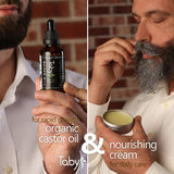 Beard Care Kit, Grooming & Trimming Gift Set for Men Includes - Beard Oil, Beard Balm, Horsehair Brush, Wooden Comb, Facial, Nose & Ear Trimmer, Beard & Mustache Scissors