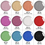 Dip Powder 12 Shimmer Colors Kit with Dipping Liquid Set for Manicure Nail Arts GPL02