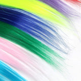 Kyerivs Colored Clip in Hair Extensions 20 inch Rainbow Heat-Resistant Straight Highlight Hairpieces Halloween Cosplay Dress Up Fashion Party Christmas New year Gift For Kids Girls 12 Color in 24 pcs