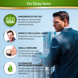 Lucky Franc's Alternative Water Based Hair Pomade Medium Hold Medium Shine Handmade in USA 4oz. Pompadour Side Comb Slick back Old School looks for men . Easy wash out. 1920's barbershop manly scent.