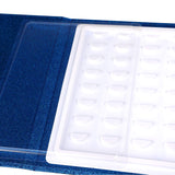 16 Pairs Eyelash Storage Book Eyelashes Case Makeup Display Sample Paper Empty Holder Blue Glitter Container Fake eyelashes Catalog Box by HeyAlice