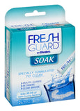 Fresh Guard Soak Specially Formulated for Retainers Mouthguards and Removable Braces, 24 Count