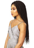 Sensationnel 100% Premium Fiber Cloud9 Swiss 4X4 Lace Parting Wig Small Size - BOX BRAID SMALL (1 [Jet Black])