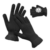 MIG4U Moisturizing Beauty Gloves Touchscreen Cotton Glove for SPA, Eczema, Dry Hands, Cosmetic Treatment, black 3 pairs size s/m