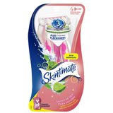 Skintimate Coconut Delight Scented 3 Blade Disposable Razor For Women, 4 Count (Pack of 3)