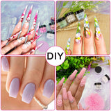 BQTQ 12 Colors Nail Dip Powder Dipping Powder Acrylic Nail Powders with a Soft Nail Brush and a Nail File for French Nail Manicure Nail Art, No UV/LED Lamp Needed