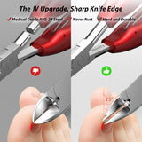 Kaasage Professional Toenail Clippers, Large Opening Double Spare Spring Design, Suitable for Thick Nails and Ingrown Nail Clippers for Everyone and Elderly.