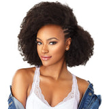 Sensationnel Human Hair Clip On Weave Curls Kinks & Co 4C Clique (18", NATURAL)