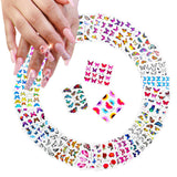 Butterfly Nail Art Stickers, 30 Sheets Nail Decals Butterfly Flowers Design Nail Stickers Manicure Tips DIY Nail Decoration (More Than 400Pcs)