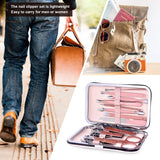 Keador Nail Clipper Set, Nail Clippers Set 15 in 1 Grooming Kit Stainless Steel Professional Pedicure Set, Nail Tools with Luxurious Travel Case (Red)