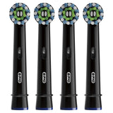 Oral-b Crossaction Electric Toothbrush Replacement Brush Head Refills, Black, 4 Count