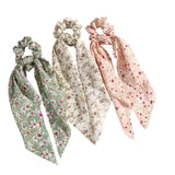 HAIMEIKANG Decorative Scarf Headband - Ponytail Hair Scarf Scrunchies for Women Handbag Hand Ribbon Hair Accessory (Beige/Green/Pink）
