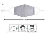 3 Pack Adult Anti-Dust Mouth Face Bandanas Madks Reusable Washable Summer Breathable Face_Cover,Gry