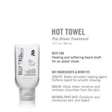 Billy Jealousy Hot Towel Mens Pre,Shave Softening Beard Conditioner, 3 fl. oz.