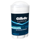 Gillette Clinical Antiperspirant Deodorant for Men, Ultimate Fresh Scent, Advanced Solid, 2.6 Ounce (Packaging May Vary)