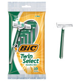 BIC Twin Select Men's Disposable Razor, 10 Count (Pack of 3)