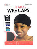 100 Value-Pack Premium-Collection Wig Caps (Multi-Pack) Black