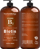 Biotin Shampoo and Conditioner Set for Hair Growth and Thinning Hair – Thickening Formula for Hair Loss Treatment – For Men & Women – Anti Dandruff - 16.9 fl Oz