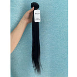 Misoun Hair Unprocessed Brazilian Virgin Hair Straight Hair One Bundle 24Inch Virgin Human Hair Weave Weft Extension Natural Black Color (100+/-5g)/pc Can be Dyed and Bleached