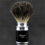 Pure Black Badger Hair Sophist Men's Shaving Brush. Perfect for Everyday Use. Comes in A Designer Box.