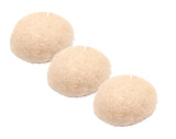 Konjac Sponge Cherry Blossom Pack of 3 by Our Earth's Secrets 100% Natural Handmade in Japan Exfoliating Deep Cleaning Facial Sponge