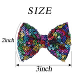 15pcs Girls Hair Bows Clips 3inch Sequins Hair Bows on Alligator Hair Clip Kids Children Hairpins Accessories (3in sequins bows-15pcs)