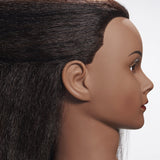 Hairginkgo 100% Real Hair Mannequin Head Hairdresser Training Head Manikin Cosmetology Doll Head (91711B0216)
