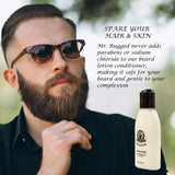Mr. Rugged Beard Lotion Conditioner - Repair Soften & Protect Facial Hair - Luxurious Beard Conditioner - Healthy Beard Growth - Paraben & Sodium Chloride Free – Better Then Beard Oils or Beard Balms