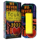 Fcuk Late Night Eau De Toilette Spray for Women, 3.4 Ounce