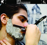 Professional Straight Razors for Men, 2Pc cutthroat straight Razor +100 Shark single edge disposable shaving Blade, Premium Straight Razor Kit for Barber Supplies. A Classic Shavette for hair to beard