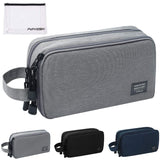 Mens Toiletry Bag Waterproof Organizer Bag Travel Shaving Dopp Kit Perfect Travel Accessory Gift (Gray)